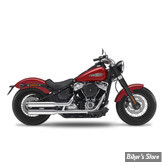 SILENCIEUX - KESSTECH - SOFTAIL M8 107CI FXLR / FXBB / FLSL 18/20 - 2IN2 FUSION LONG SLIP-ON - FINITION : CHROME / EMBOUT : Straightcut Short POLI - 180-2172-715