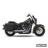 SILENCIEUX - KESSTECH - SOFTAIL M8 107CI FLHC 18/19 - 2IN2 FUSION LONG SLIP-ONS ESE - FINITION : NOIR / EMBOUT : Straightcut NOIR - 182-2112-795