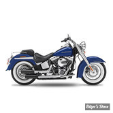 SILENCIEUX KESSTECH - SOFTAIL 96CI FLSTN / FLSTSB  07/11 - 2IN2 3" HIGH SLIP-ONS ESM2 - FINITION : NOIR / EMBOUT : Straightcut Roundend aluminium poli - 070-2172-793