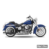 SILENCIEUX KESSTECH - SOFTAIL 88CI FLSTS 00/06 - 2IN2 CROSSOVER HIGH SLIP-ONS ESM2 - FINITION : NOIR / EMBOUT : Fishtail chromé - 1102-796