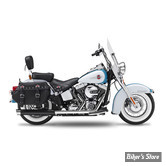 SILENCIEUX KESSTECH - SOFTAIL 88CI FLSTS 00/06 - 2IN2 CROSSOVER HIGH SLIP-ONS ESM2 - FINITION : NOIR / EMBOUT : SLASHCUT POLI - 1102-797