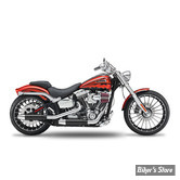 SILENCIEUX KESSTECH - SOFTAIL 110CI CVO 11/15 - 2IN2 3" LOW SLIP-ONS ESM2 - FINITION : NOIR / EMBOUT : Tapered chromé - 111-2112-791