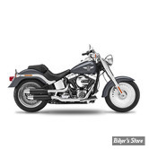 SILENCIEUX KESSTECH - SOFTAIL 103CI FLSTF 12/16 - 2IN2 3" HIGH SLIP-ONS ESM3 - FINITION : NOIR / EMBOUT : TAPERED CHROME - 120-2122-791