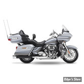 SILENCIEUX KESSTECH - TOURING 110CI 14/16 CVO - 2IN2 FL-DOUBLE Ø 104 MM SLIP-ONS ESM3 - FINITION : NOIR / EMBOUT : ROUND END CHROME LONG 