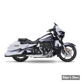 SILENCIEUX KESSTECH - TOURING MILWAUKEE EIGHT 107CI 17/20 - 2IN2 FL-DOUBLE Ø 104 MM SLIP-ONS ESE - FINITION : NOIR / EMBOUT : ROUND END LONG NOIR MAT 