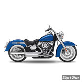 SILENCIEUX - KESSTECH - SOFTAIL M8 107CI FLDE 18/20 - 2IN2 FUSION LONG SLIP-ONS ESE - FINITION : CHROME / EMBOUT : RIFFLE NOIR - 180-2112-714