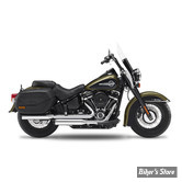 SILENCIEUX - KESSTECH - SOFTAIL M8 107CI FLHC 18/19 - 2IN2 FUSION LONG SLIP-ONS ESE - FINITION : CHROME / EMBOUT : Slash Short Down NOIR - 182-2112-787