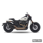 SILENCIEUX - KESSTECH - SOFTAIL M8 107CI FXFB 18/20 - 2IN2 FUSION SHORT SLIP-ONS - FINITION : NOIR / EMBOUT : Slash Short Down POLI - 182-2132-797