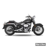 SILENCIEUX KESSTECH - SOFTAIL 80CI SOFTAIL EVOLUTION FXST 84/99 - 2IN2 3" LOW SLIP-ONS ESM2 - FINITION : NOIR / EMBOUT : Tapered Black noir mat - 2012-761