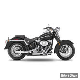 SILENCIEUX KESSTECH - SOFTAIL 80CI SOFTAIL EVOLUTION FXST 84/99 - 2IN2 3" LOW SLIP-ONS ESM2 - FINITION : CHROME / EMBOUT : Stainless Short noir mat - 2012-785