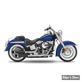 SILENCIEUX KESSTECH - SOFTAIL 88CI FLSTN 00/06 - 2IN2 3" HIGH SLIP-ONS ESM2 - FINITION : NOIR / EMBOUT : Big Slash chromé - 2172-799