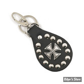 PORTE CLEFS - MCS - CUIR - MALTESE CROSS