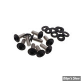 VISSERIE DE SPOILER - SPORTSTER RH975T - OEM 10200924 - SCREWS4BIKES - INOX / BTR NOIR MAT