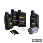 Kit vidange moteur - 20W50 MINERALE - SPORTSTER 86/03 - BIG OIL SERVICE KIT - FILTRE A HUILE : CHROME -  MCS / VSPEC