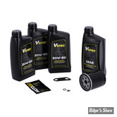 Kit vidange moteur - 20W50 MINERALE - SPORTSTER 04/22 - BIG OIL SERVICE KIT - FILTRE A HUILE : NOIR -  MCS / VSPEC