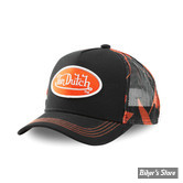 - CASQUETTE - VON DUTCH - LIFESTYLE CAP BLACK/ORANGE