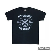 - TEE-SHIRT - RUSTY PISTONS - Garage t-shirt - BLACK - TAILLE S