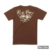 - TEE-SHIRT - RUSTY PISTONS - Carson t-shirt - BROWN - TAILLE S