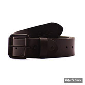 CEINTURE - TRIP MACHINE - Belt Single pin - CUIR -  NOIR / BLACK - TAILLE M ( 32" / 81CM - 34" / 86.36CM )