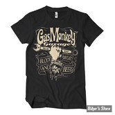 - TEE-SHIRT -  GAS MONKEY - Wrench Label t-shirt - BLACK - TAILLE S