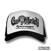  CASQUETTE - GAS MONKEY - Logo trucker cap - WHITE / BLACK - TAILLE : UNIQUE