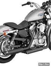  Silencieux Vance & Hines Twin Slash - Sportster 04/13 - Noir - 46839 - (NEUF: NI REPRIS, NI ECHANGEE)