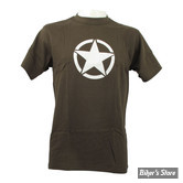 TEE-SHIRT - FOSTEX - VINTAGE - WHITE STAR - VERT - TAILLE L