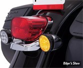 AV - 1 FONCTION - 1156 / SIMPLE FILAMENT INSERTS DE CLIGNOTANTS - CIRO 3D - FANG ® REAR RED OR AMBER LED TURN SIGNAL INSERTS WITH BEZEL - CORPS : NOIR / ECLAIRAGE : ORANGE - 45520