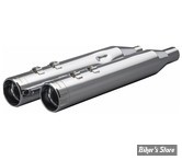 SILENCIEUX DE REMPLACEMENT - TOURING MILWAUKEE EIGHT 17UP - KHROME WERKS - SLIP-ON HP PLUS - DIAMÈTRE : 4"1/2 - CORPS : CHROME / EMBOUTS : KLASSIC CHROME - 202925