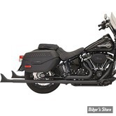 ECHAPPEMENT - BASSANI - SOFTAIL FLDE / FLHC 18UP - TRUE DUAL FISHTAIL MUFFLERS - LONGUEUR : 36" - NOIR - SANS CHICANES - 1S86E-B36