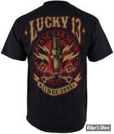 TEE-SHIRT - LUCKY 13 - AMPED - NOIR - TAILLE M