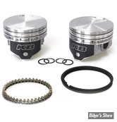 ECLATE G - PIECE N° 19 - Kit pistons Keith Black (KB) - BigTwin Evolution 84/99 1340cc - COMPRESSION : 8.5:1 - COTE : +0.005 - HYPEREUTECTIC - KB258 - (NEUF: NI REPRIS, NI ECHANGE)