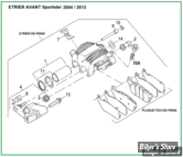  ECLATE G - PIECE N° 00 - ECLATE DES PIECES D'ETRIER DE FREIN AVANT SPORTSTER 04/13