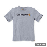 TEE-SHIRT - CARHARTT - CORE LOGO - HEATHER GREY / GRIS CHINE - TAILLE 2XL