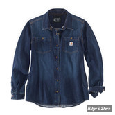 CHEMISE - CARHARTT -  MIDWEIGHT WOMEN DENIM SHIRT - TAILLE : S - NEUF - NI REPRIS - NI ÉCHANGÉ