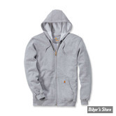 SWEAT SHIRT ZIPPE A CAPUCHE - CARHARTT - MIDWEIGHT ZIP FRONT - HEATHER GREY - TAILLE M - NEUF - NI REPRIS - NI ÉCHANGÉ