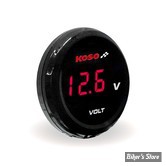 - KOSO - INDICATEUR DE TENSION DE BATTERIE - KOSO - I-GEAR | Volt meter - AFFICHAGE : ROUGE - BA067R00