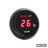 - KOSO - INDICATEUR DE TEMPERATURE D'EAU - KOSO - I-GEAR | Celsius Thermometer - AFFICHAGE : ROUGE - BA067R10
