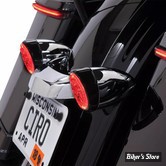  AR - 2 FONCTIONS - 1157 / DOUBLE FILAMENT INSERTS DE CLIGNOTANTS - CIRO 3D - FANG ® REAR SIGNAL LIGHT INSERTS WITH BEZEL - CORPS : NOIR / CABOCHON :  FUMÉ - 45621