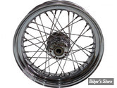 16 X 3.00 - ROUE AVANT 40 RAYONS - POUR SOFTAIL FLST 84/99 - 16 X 3.00 - OEM 43005-86 - CHROMÉE AVEC RAYONS CHROMÉS.