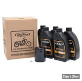 Kit vidange moteur high performances - SAE20W50 - HUILE MINERALE - MILWAUKEE EIGHT SOFTAIL / TOURING - FILTRE A HUILE : NOIR -  REVTECH