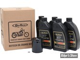 Kit vidange moteur - Synthetic Performance MTP SAE20W50 - 17-24 Touring, 17-24 Trike, 18-24 Softail - FILTRE A HUILE : NOIR -  REVTECH