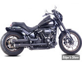 SILENCIEUX FALCON CUSTOM PARTS - SOFTAIL MILWAUKEE EIGHT FLSL / FXST / FXBRS / FLFBS /FXLRS / FXBBS / FXRST / FLFBS / FXBR 21UP - DOUBLE GROOVE - NOIR SATIN