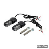 CLIGNOTANT A LEDS - ARLEN NESS - BOLT ON - SOFTAIL / DYNA / SPORTSTER 00UP - ARRIERE - ECLAIRAGE ORANGE - NOIR