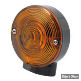 AV / 2 FONCTIONS - CLIGNOTANTS AVANT LED - FL 86UP - DOUBLE FONCTIONS - MCS - CORPS : NOIR / CABOCHON : ORANGE - (NEUF: NI REPRIS, NI ECHANGEE)