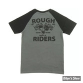 - TEE-SHIRT - RUSTY PISTONS - Burney t-shirt - GREY / BLACK