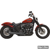 ECHAPPEMENT - BASSANI - SOFTAIL FLSL SLIM / FXFB FAT BOB / FXBB STREET BOB /  FXLR LOW RIDER -  2-into-1 Road Rage III Exhaust System - NOIR - 1S72RBE