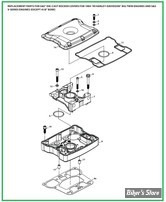  ECLATE S&S - ECLATÉ DES PIÈCES DE COUVRES CULBUTEURS - MOTEUR S&S TYPE V EVOLUTION 1984/1999