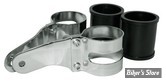 PATTES DE FIXATIONS DE PHARE - LATERALE - UNI BASIC - MCS - 53/57MM - CHROME - (NEUF: NI REPRIS, NI ECHANGEE)