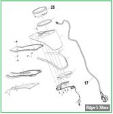  ECLATE A1 - PIECE N° 00 - ECLATE DES PIECES DE CONSOLE - SOFTAIL M8 FLDE 2018UP